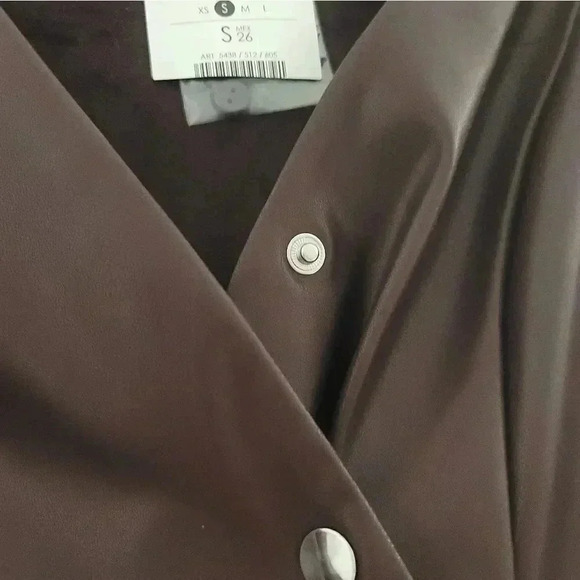 Faux leather mini dress - Picture 6 of 10